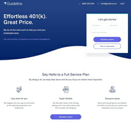 google ads dermatology Landing page example