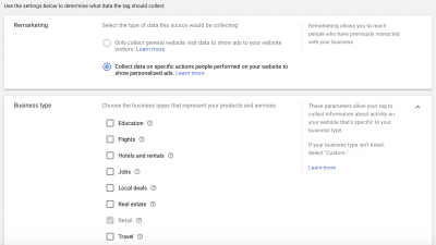 setup google dynamic remarketing ads