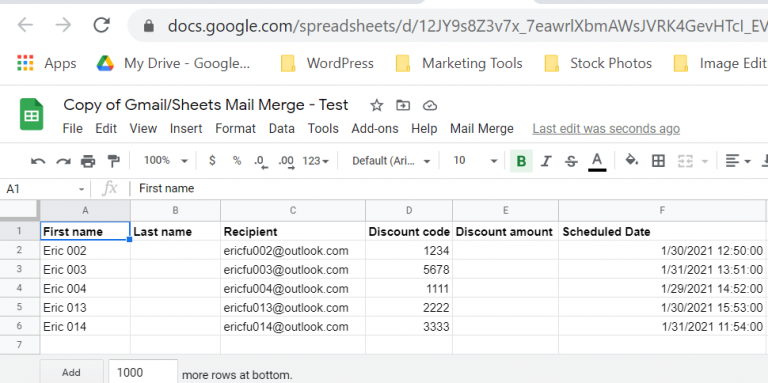 Steps To Set Up Mail Merge With Gmail and Google Sheets - YoYoFuMedia
